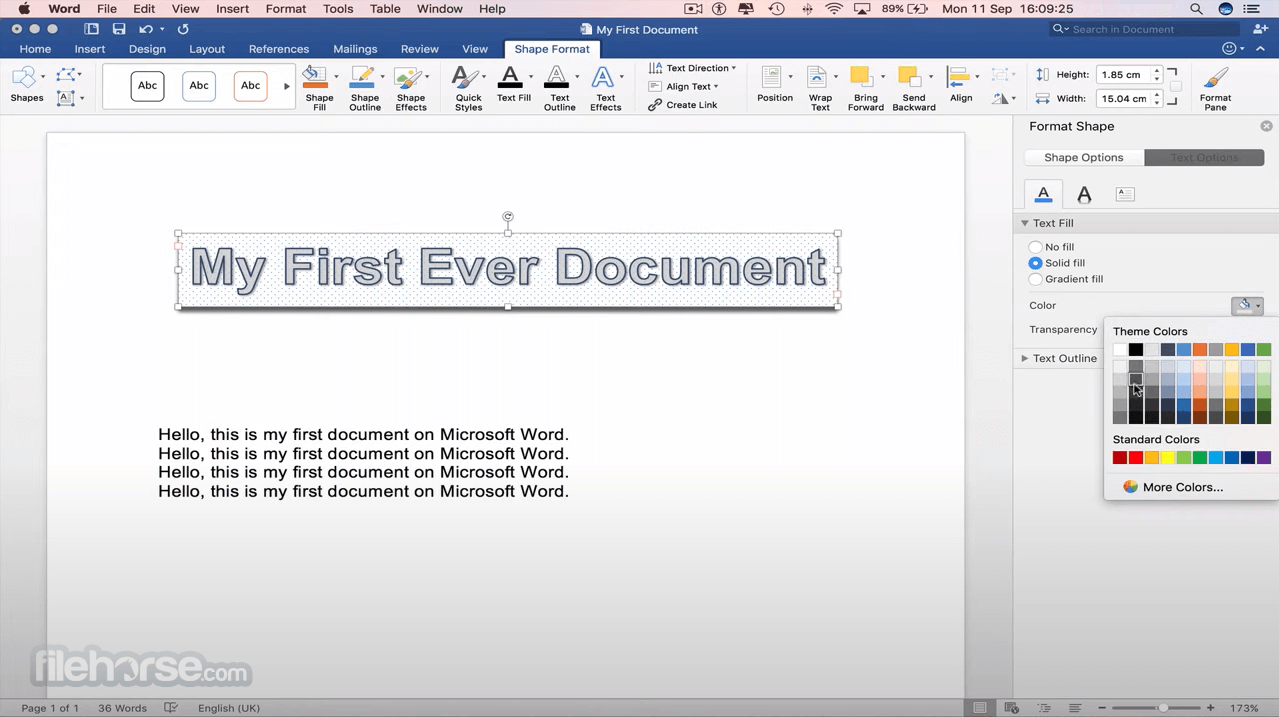 ms word updates for mac